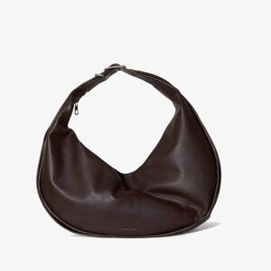 Janessa Leone Cross Body Shoulder Tote Bowe Bag in Dark Brown